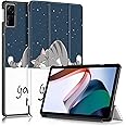 YIMICO Case for Xiaomi Redmi Pad 10.61 inch Released 2022, Tri fold Slim Lightweight Hard Shell Smart Protective Cover with Multi-Angle Stand (Good Night)