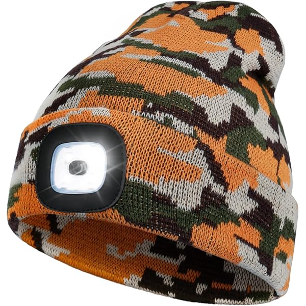 Bonnet LED Rechargeable USB – Unisexe – Idéal Course à Pied Et Ski