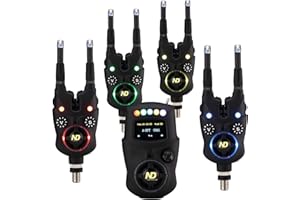 New Direction Tackle Smart Bite Alarm 4+1 (K9s+R9s) Set For Carp Fishing