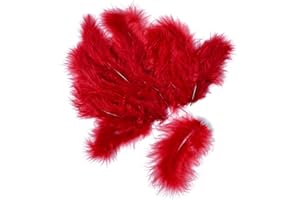 Plumes de marabout VBS, env. 15 pc. Rouge