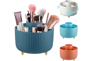SOARFLY Make Up Organizer, 360°Drehbarer Kosmetik Organizer, Lippenstift Parfüm Organizer Kosmetikkoffer, Kosmetik Aufbewahrung für Zimmer Decor Frisiertisch, Schlafzimmer, Bad