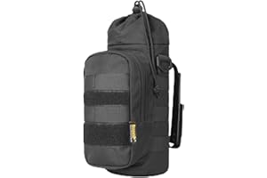 Rhinowalk Sac isotherme MOLLE de 1,5 l, extensible, avec bandoulière, porte-bouteille étanche pour moto, vélo, randonnée, camping et voyage