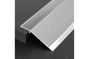 CHINGCOO Strisce di transizione per pavimenti in alluminio, 0,9 m x 10 cm, autoadesive con bilanciamento dell'altezza 8 – 40 mm, listello di transizione per pavimenti in laminato, piastrelle, legno