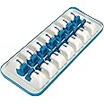 Joseph Joseph Quick Snap Plus Easy Release Plastic Ice Cube Tray with Stackable Lid, Blue