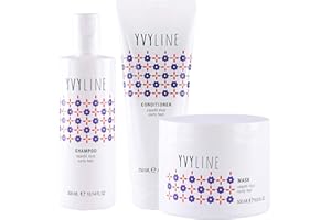 YVYLINE Lockiges Haar-KIT | Curly Girl Method Shampoo für lockiges Haar + Spülung Spülung + Maske für lockiges Haar | Super-Feuchtigkeitsspender für definierte und leichte Locken | 3-teiliges Set