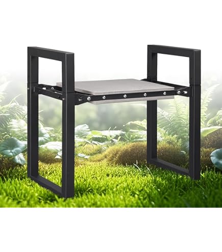 KESSER® 2 In 1 XXL Kniebank Für Gartenarbeit Gepolstert Sitzunterlage Eva Schaumkissen Gartenhocker Klappbar Inkl 2x Werkzeugtasche Gartenbank Hoehenverstellbar 60 X 50 X 27 Cm Bis 150 Kg