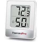 ThermoPro TP49 digitales Mini Thermo-Hygrometer Thermometer Hygrometer innen Temperatur und Luftfeuchtigkeitmessgerät mit Smi