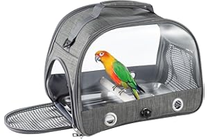 GENERIC Bird Travel Carrier Portable Small Bird Carrier Breathable Collapsible Travel Bag for Parrot Parakeet Budgie Cockatiel