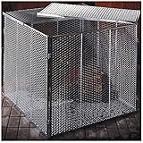 Komposter, Maße: 100x100x80cm feuerverzinkt, 4-teilig, Streckmetall