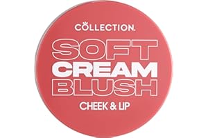 Collection Cosmetics Soft Cream Blush, Cream Lightweight Formula, Cheek Makeup, Multi-use for Cheek and Lip, 4ml, Peach Dream