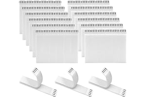 SLETIE 36 Pairs (72 Strips) Picture Hanging Strips, 93 x 19mm Heavy Duty Adhesive Strips, Removable Picture Mounting Adhesive Strips Hook Loop Mounting Tapes Damage Free Wall Fastener Tape for Frame Hanging