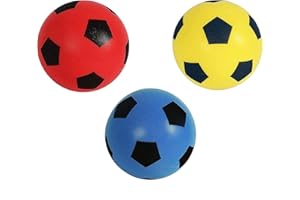eMKay® Size 5 ASSORTED Colours Football (ONE RANDOM SUPPLIED) | Indoor/Outdoor Soft Sponge Foam Soccer Ball Great Fun For Adults And Kids Boys & Girls