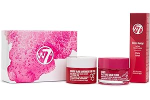 W7 Trio per la cura delle labbra Sweet Dreams - Set da 3 pezzi - Maschera notte, burrocacao e scrub labbra - Ciliegia