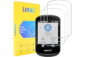 LUSEE 3 Pezzi Vetro Temperato per Garmin Edge 830 / Garmin Edge 530 Pellicola Protettiva [Durezza a 9H] [Chiaro HD] Anti Graffio/Anti Impronta 2.5D per Schermo per Garmin Edge 830/530