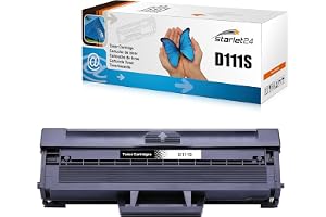 Starlet24 MLT-D111S Toner för Samsung Xpress M 2020 2020 2021 2022 2026 2070 2071 2078 SL-M 2022, 1x Toner (1.000 Seiten svar