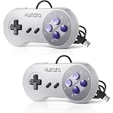 Retro Oyunlar i&ccedil;in 2X Klasik SNES USB Denetleyicisi, Windows PC Mac Ahududu Pi i&ccedil;in S&uuml;per NES Kablolu USB Joypad Oyun Denetle