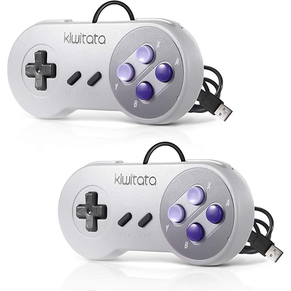 KIWITATA 2 Pack N64 Controller, Classic Mini N64 Wired USB 64-bit