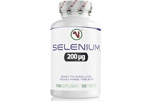 *New Launch* | Nutriodol Selenium 200 μg (L-Selenomethionine) – 365 Vegan Micro-Tablets | High Bioavailability | Contributes to The Maintenance of Normal Hair, Nails and The Immune System.