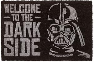 Grupo Erik Zerbino Star Wars - Zerbino Ingresso Esterno Cocco Divertente 40x60 cm con Base in PVC Antiscivolo | Tappeto Ingresso Esterno: Star wars Gadget