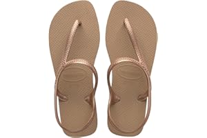 Havaianas - Flash Urban, Sandales Confortables, Élégantes et Polyvalentes, Fermeture à la Cheville, Lanières Métallisées Croisées, Femme