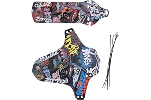 LEZED Bici da Strada Parafanghi Parafango Anteriore O Posteriore Compatibile Parafango Regolare Mountain Bike Bicicletta Paraspruzzi Impermeabile Parafango Bici per Ruote da 26", 27,5", 29", 3 Pezzi