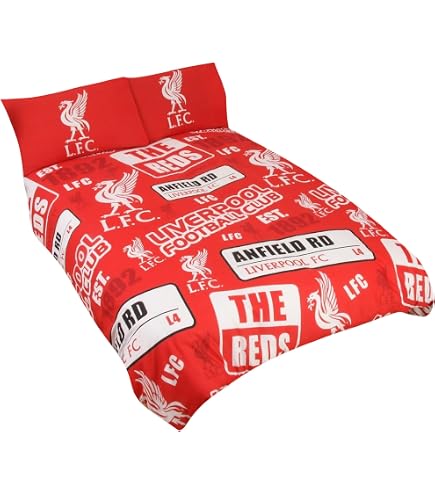 Housse De Couette Liverpool En Coton - 140 X 200 Cm - Couleur Rouge