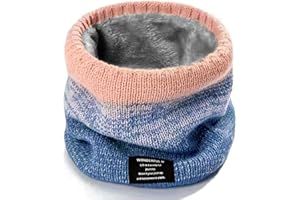 Falafoty Bufanda de Invierno para Niños Adultos Calentador de Cuello Bufanda Redonda, Forro Polar Bufanda Térmica A Prueba de Viento para Otoño Invierno Deporte Al Aire Libre Bufande'