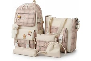 Lighterday Girls Backpack Set,Kids Backpack,School Bags for Girls in Various Styles,Cute Backpack,Children's Backpacks with Cute Decorations