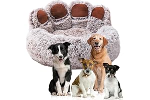 TUMOTSIT Cuscino Per Zampa Di Gatto, Divano Pigro A Forma Di Zampa Di Gatto Zampa D'orso, Divano Soffice A Forma Di Zampa Antiscivolo Con Imbottitura Interna Rimovibile, Letti Per Animali Domestici A Forma Di