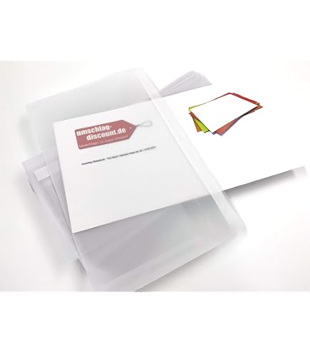 10er-Set Bedruckte Briefumschläge DIN Lang - Satin-Optik, Für Einladungen & Geschäftspost
