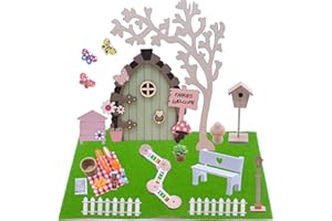 NABETA DECO Miniatur Minipuppenhäuser Wichtel Zubehör Ausstattungen Grün Wichtel Puppenhaus Möbel Picknick Stil Miniatur Straßenlaterne Vogelnest