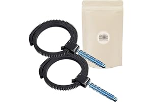 ADAPTOUT 2x kolejne ogniskowanie do obiektywu DSLR Cantled gumowy pierścień adaptacyjny i regulowany follow-Focus kompatybilny ze wszystkimi markami