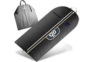 FR FIRIO FiRiO 1x Portatrajes Plegable I MATERIAL 50% MÁS GRUESO I Porta Trajes Caballero o Mujer I Bolsa Portatrajes Hombre Viaje I Antipolillas Funda Traje Hombre I Antipolvo Fundas Ropa Armario I 120x60cm