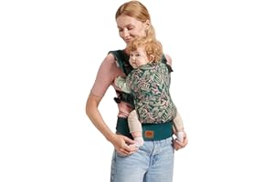 Kinderkraft Mochila Portabebé MILO, Canguro, Ergonómico, Transpirable, Verde