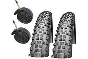 Schwalbe Rapid Rob 26" x 2.10 Mountain Bike Tyres with Presta Inner Tubes (Pair)