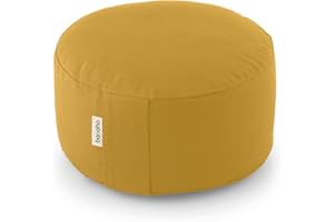basaho WHEEL Zafu Meditationskissen Yogakissen | Bio-Baumwolle | Buchweizenschalen | Abnehmbarer und waschbarer Bezug