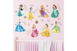 Tanlaby Princesa Pegatinas de Pared Linda Adhesivos Vinilos Decorativos Pared para Niñas Dormitorios Cuarto de Jugar Bebés Guardería Habitación Infantiles