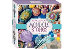 Hinkler - Paint Your Own Mandala Stones - Stone Painting Complete Starter Kit - Arts and Crafts for Kids - Gift for Art Lovers - Includes Stones, Acrylic Paint and More [Paperback] Pty Ltd