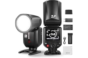 NEEWER Z2-C Flash 2,4 G TTL lampa błyskowa Speedlite kompatybilna z Canon, 76 W Speedlight z ulepszonym interfejsem użytkownika, lampami modelarskimi, szybkim przełącznikiem TTL/M, 1/8000 s HSS,
