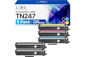 LxTek TN-243CMYK TN247 Kompatibel für Brother TN-243CMYK für Toner Brother MFC L3750CDW TN 243CMYK TN243CMYK TN-243 TN-247 TN 247 TN 243 DCP-L3550CDW MFC-L3770CDW HL-L3210CW MFC-L3710CW(5er-Pack)