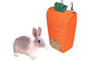 STARFA LAB Kaninchen Heutasche Kleintier Futterspender Futterstation Kleintiere Heutasche Futtersack für Hase, Chinchilla, Hamster Kleine Tiere