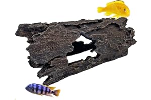 Mascot Pets Large 35cm Log Drift Wood Cave Hide Hole Artificial Polyresin Aquarium Ornament Aquatic Model Decoration Fish Tank Marine Decor Ornaments