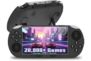 XYELLOWICON Retro Handheld Game Console 4.5 Inch IPS, 20,000+ Preloaded Games, 64GB with 14+ Emulators, 3000mAh Battery, 3D Joystick, Portable Handheld for Retro Gaming