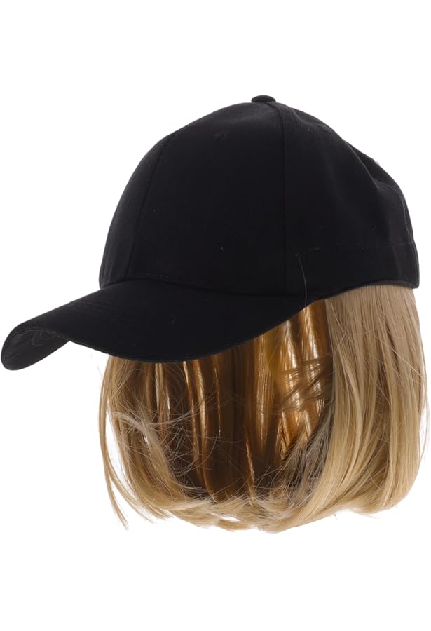 Perruque,Style1--GNIMEGIL Perruque Synthétique Courte Bouclée Pour