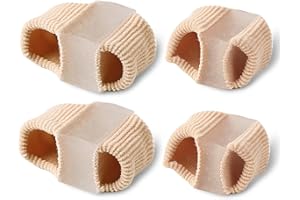 JHTSOLE Separator Palców do Haluksów Korektor Hammer Toes Big Toe Stretcher i Prostownica Wygodne miękkie Włókno 2 Pary L