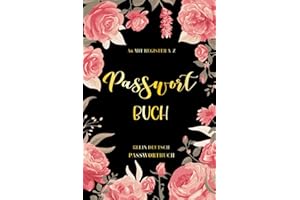Passwort Buch a6 mit Register A-Z: Klein Deutsch Notizbuch für Passwörter im handlichen | DIN A6 Format (Mehr als 350 Einträge)