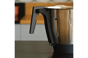 Quoti3D Poignée amovible robot de cuisine– Compatible Monsieur Cuisine Connect et Trend de Lidl – Ergonomie améliorée – Prise stable et sécurisée du bol – Fabrication française