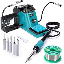 Stazione Saldatura YIHUA 926LED-IV 60W - Con 5 Punte, Pompa Dissaldante, Mani Assistenza, 90-480°C - Foto 8