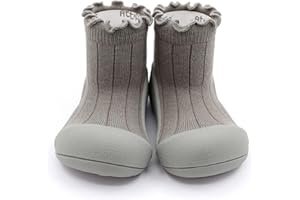 Attipas - Scarpe primi passi, modello Pom Pom color kaki