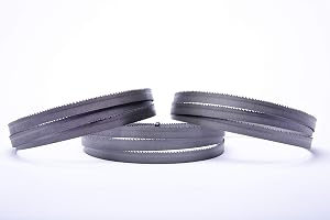 Set med 3 Encut högpresterande bandsågblad 1435 x 13 x 0,65 mm, 10–14 ZpZ bimetall M42 sågband lämpligt t.ex. för Güde MBS 125 V, Holzmann BS 125 M